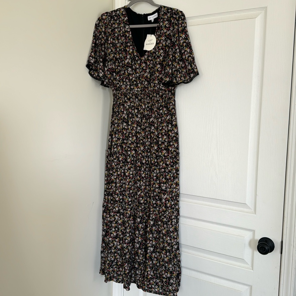 Lost + Wander New Day Floral Tiered Maxi Dress